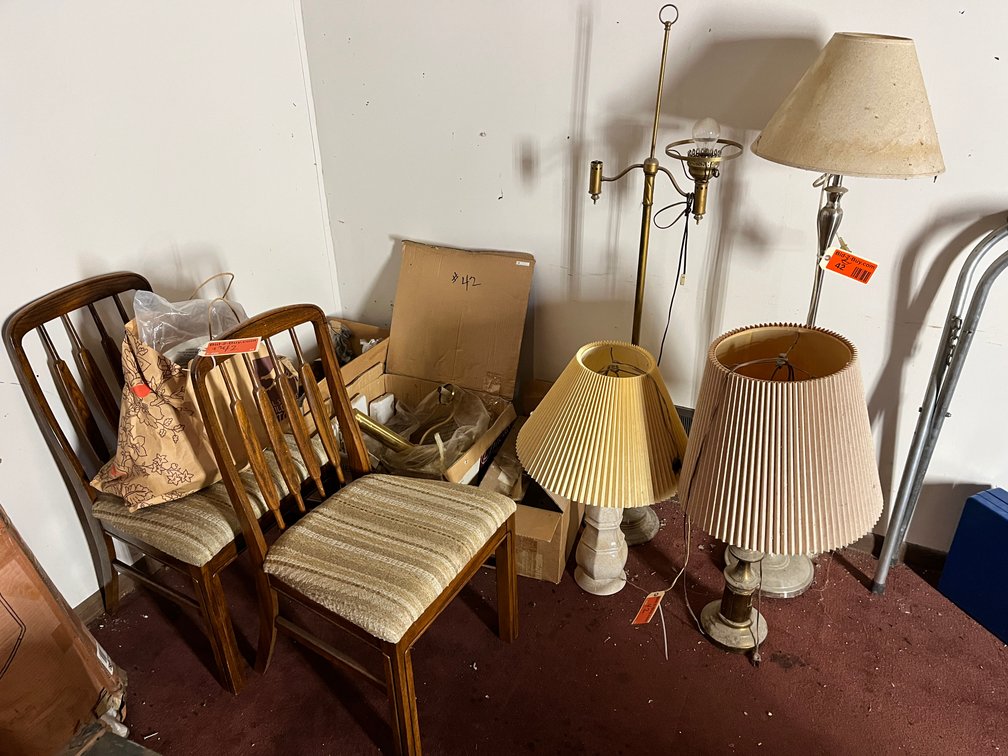 (4) Lamps With Chairs And More