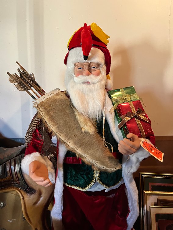 67"T Santa Clause With Animated Snoring Santa