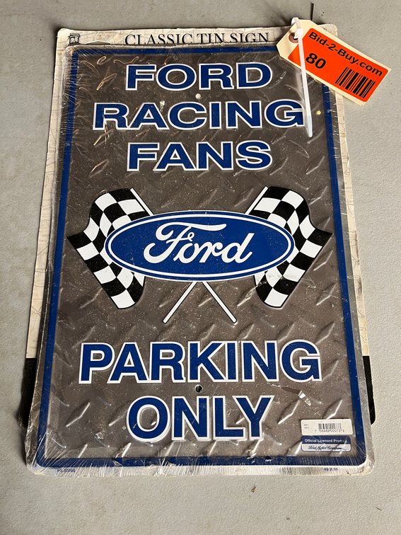 12"x18" Ford Racing Tin Sign