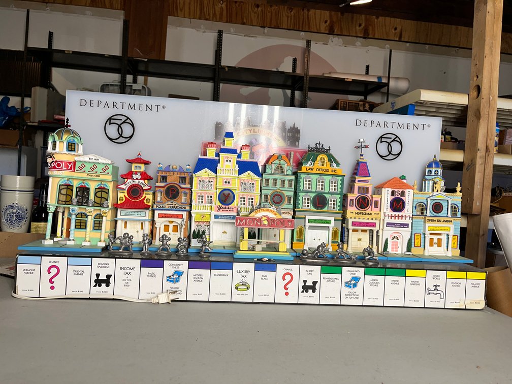 37"x17"T monopoly Display