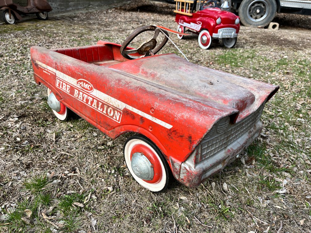 Vintage AMC Fire BattaLion Pedal Car