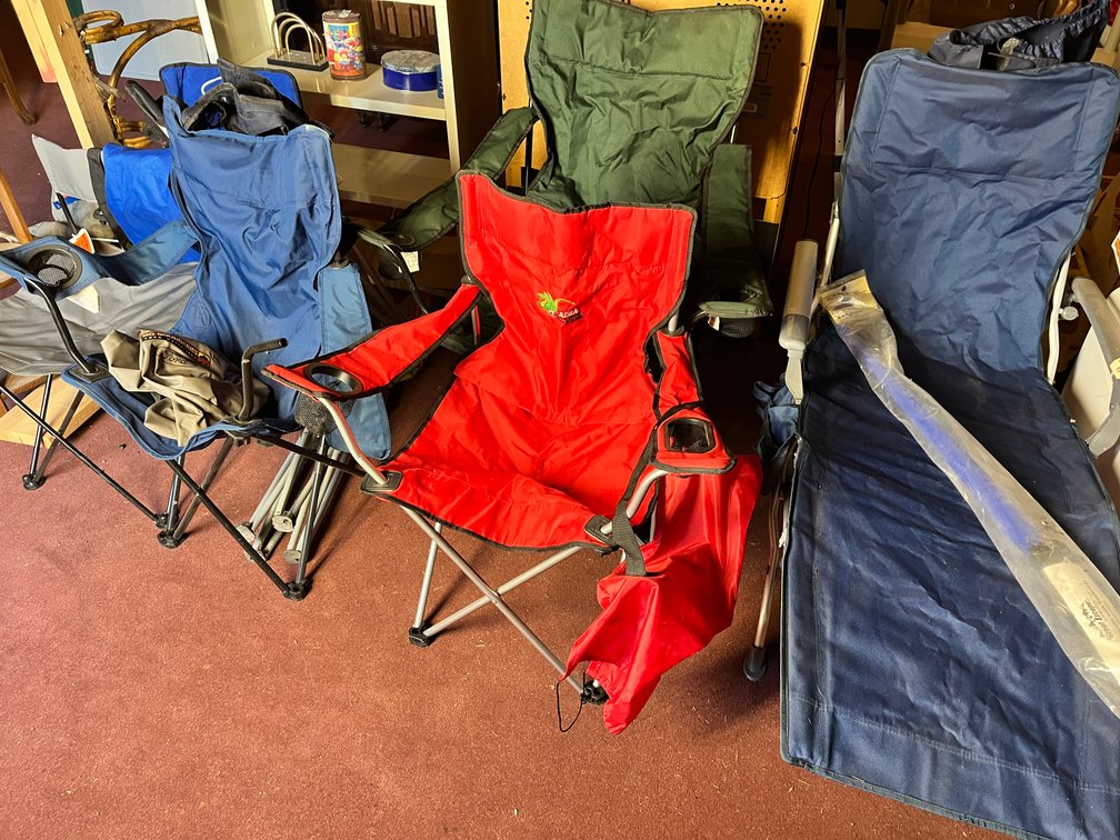 (8) Assorted Lawn/Camping Chairs