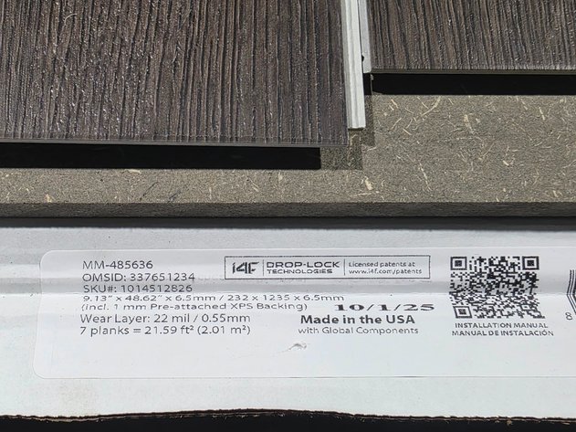 Image for Waterproof Luxury Vinyl Click Plank Flooring (151894)