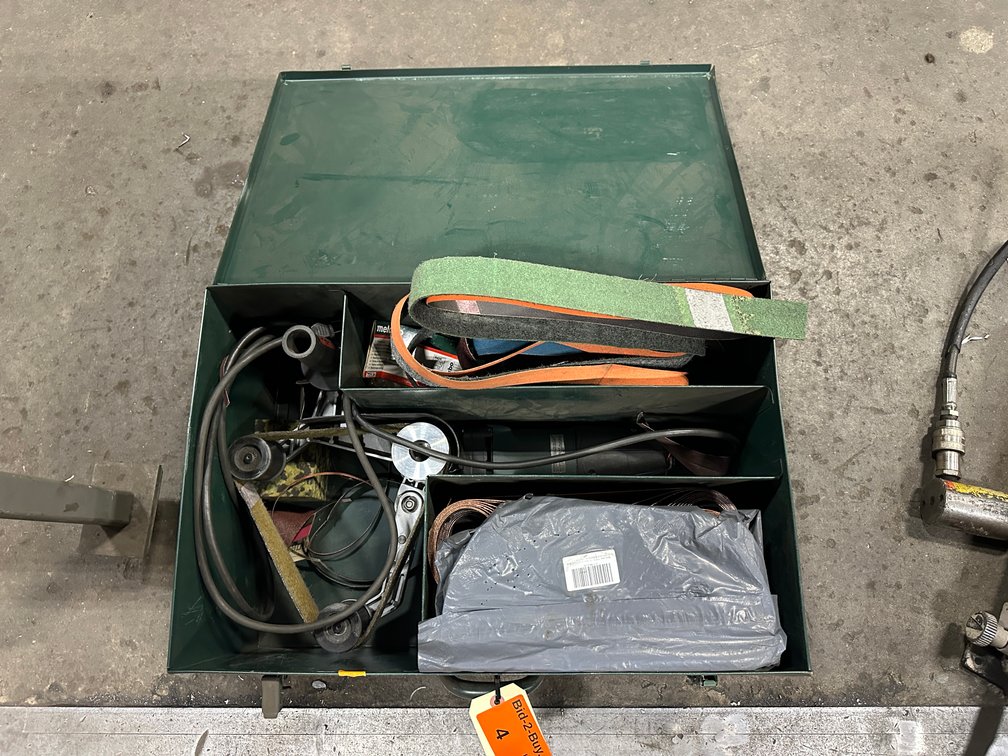 Metabo RBE 12-180 Electric Pipe and Tube Belt Sander, 120V, 10A, Serial: 02132420