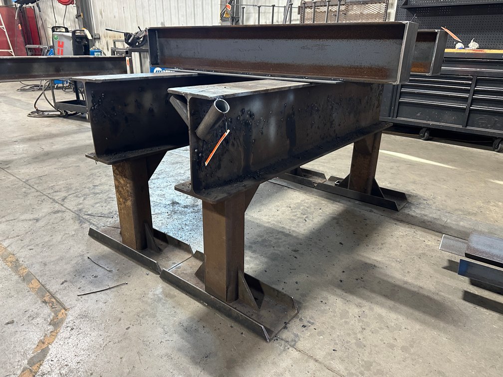 (2) I-Beam Saw Horses, 33.5" Tall x 69" Long
