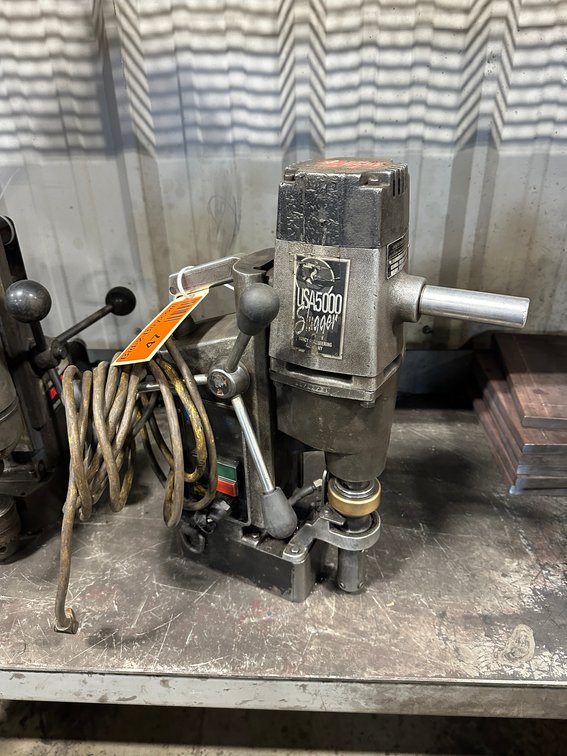 Jancy USA5000 Slugger Magnetic Drill Press, S/N 56908, 115V