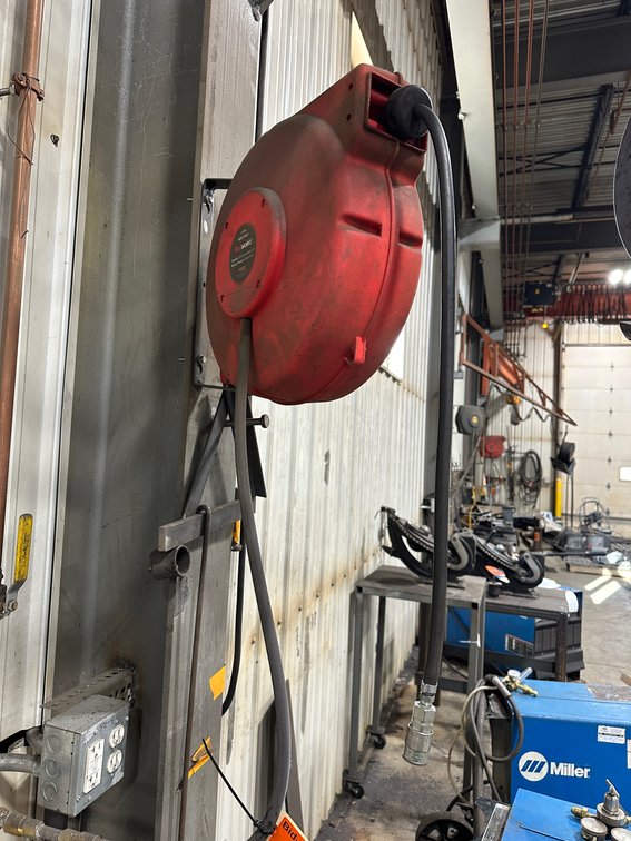 ReelWorks Hose Reel L715153, 50 ft x 3/8 in, 300 psi, Wall Mount, Red
