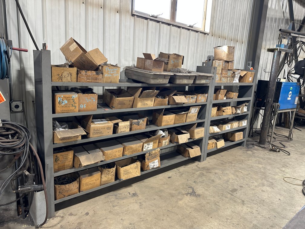 Industrial Metal Storage Shelves, Freestanding, 5 Shelves