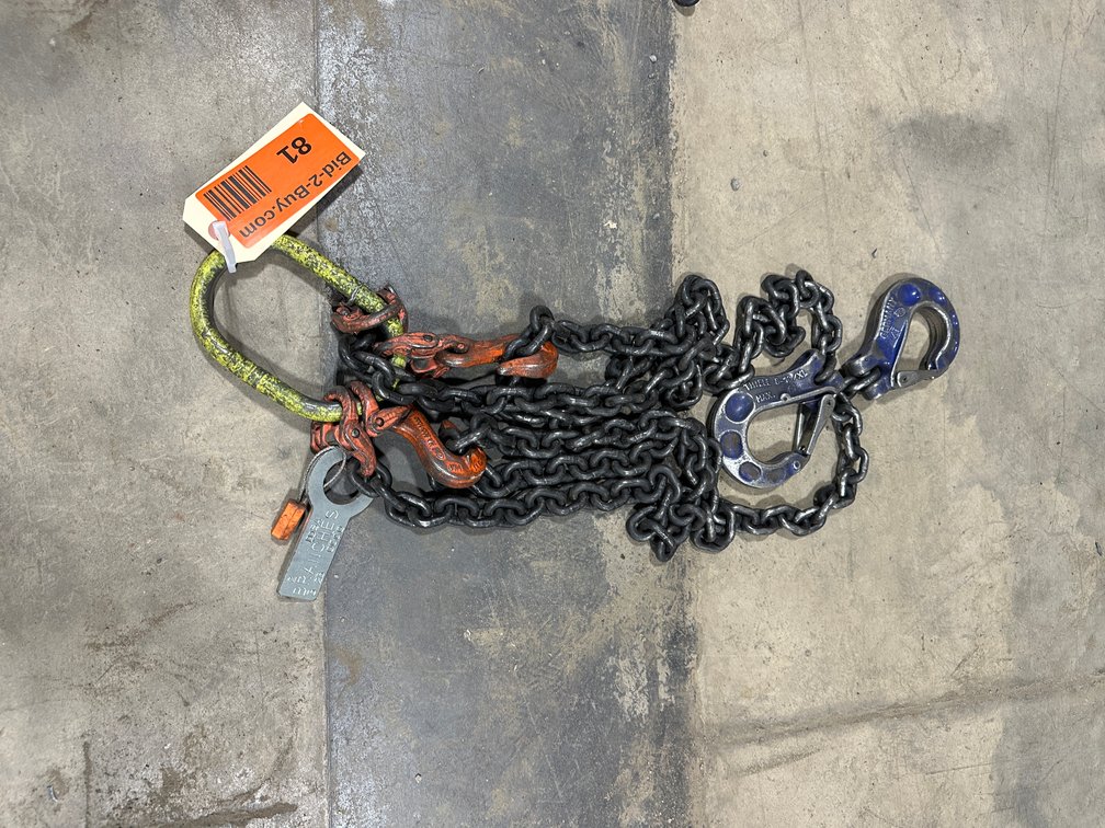 2023 Branches 9/32" Grade 80 Chain Sling, 6,100 lb WLL, 6 ft 2 in Reach, SN: 530873