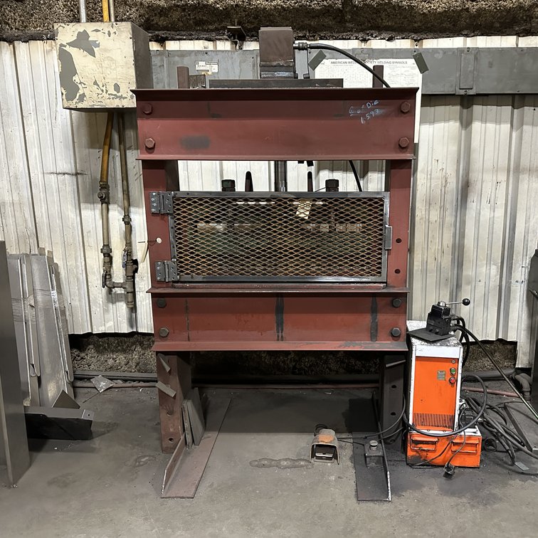 H-Frame Press with OTC Power Team PQ60 Series Hydraulics, 2 HP, 230 Volt, 1 Phase