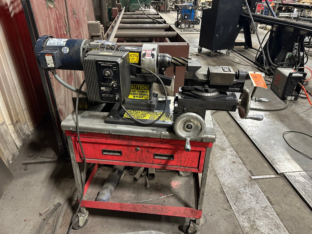 M3 Mittler Bros 400-VSU  Tubing Notcher (Beveling, Coping) Machine, Variable Speed, B-Block Vise