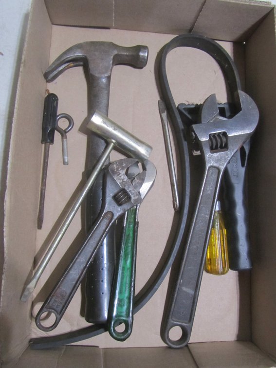 Flat Of Assorted Hand Tools 