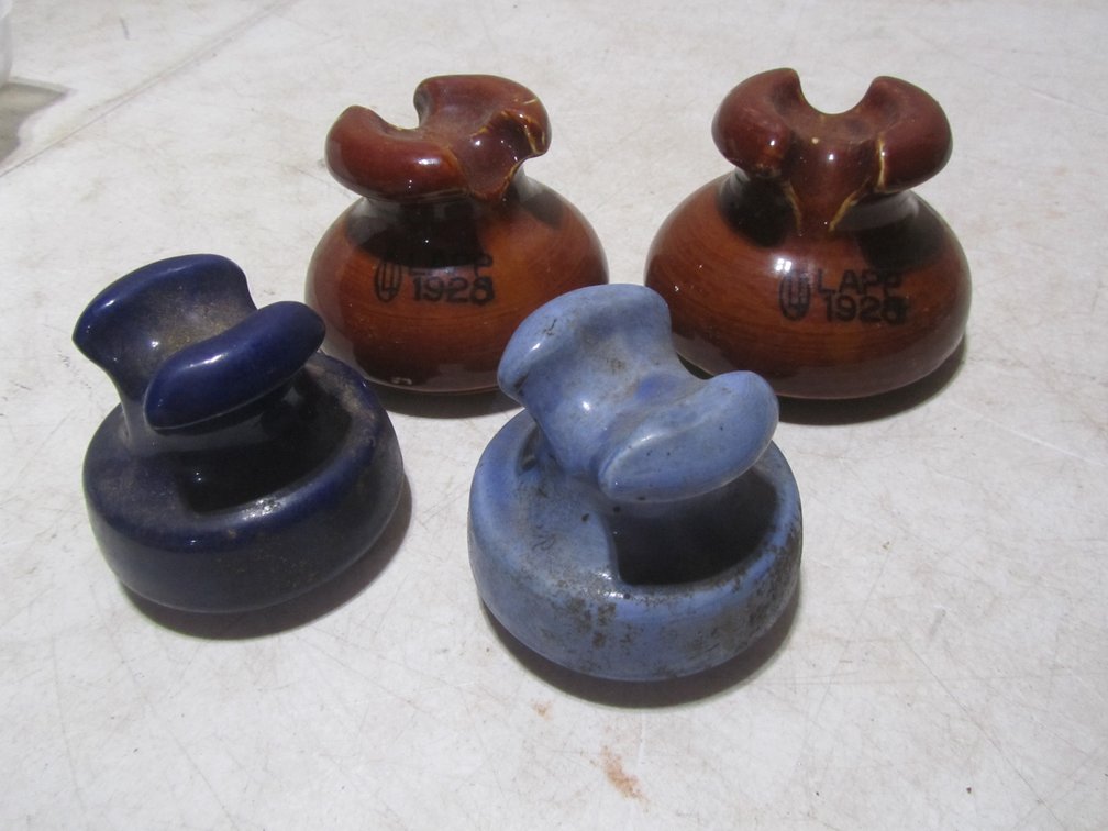 (4) Old Porcelein Insulators