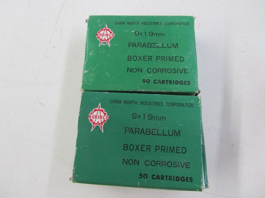 (100) 9x19mm Rounds 