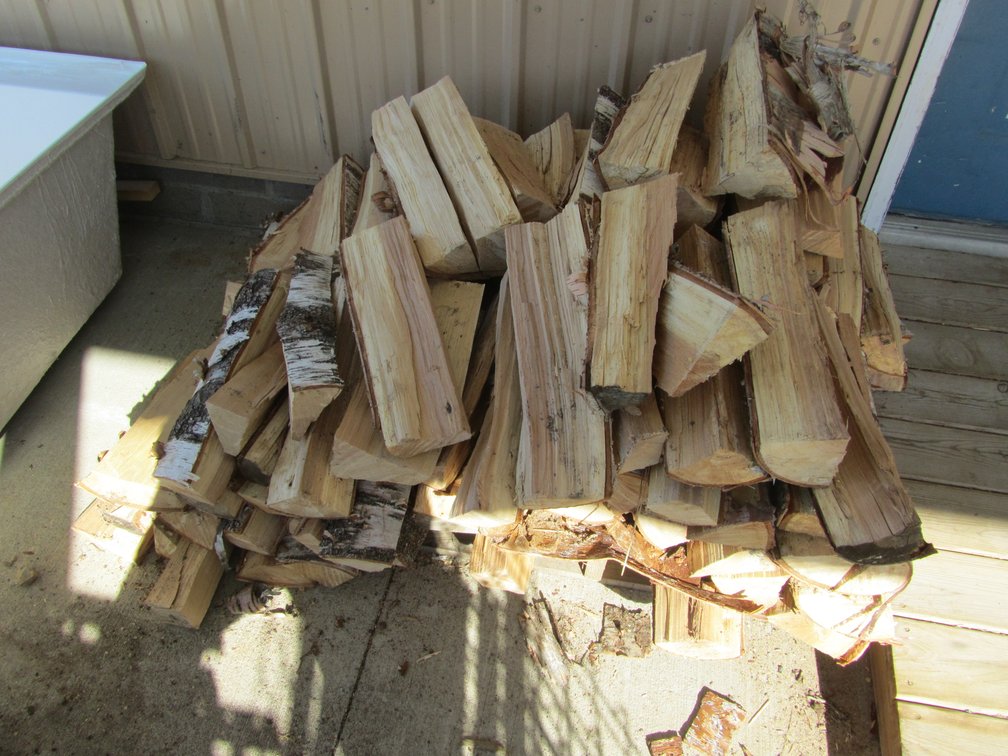 Lot Of Split Birch Firewood