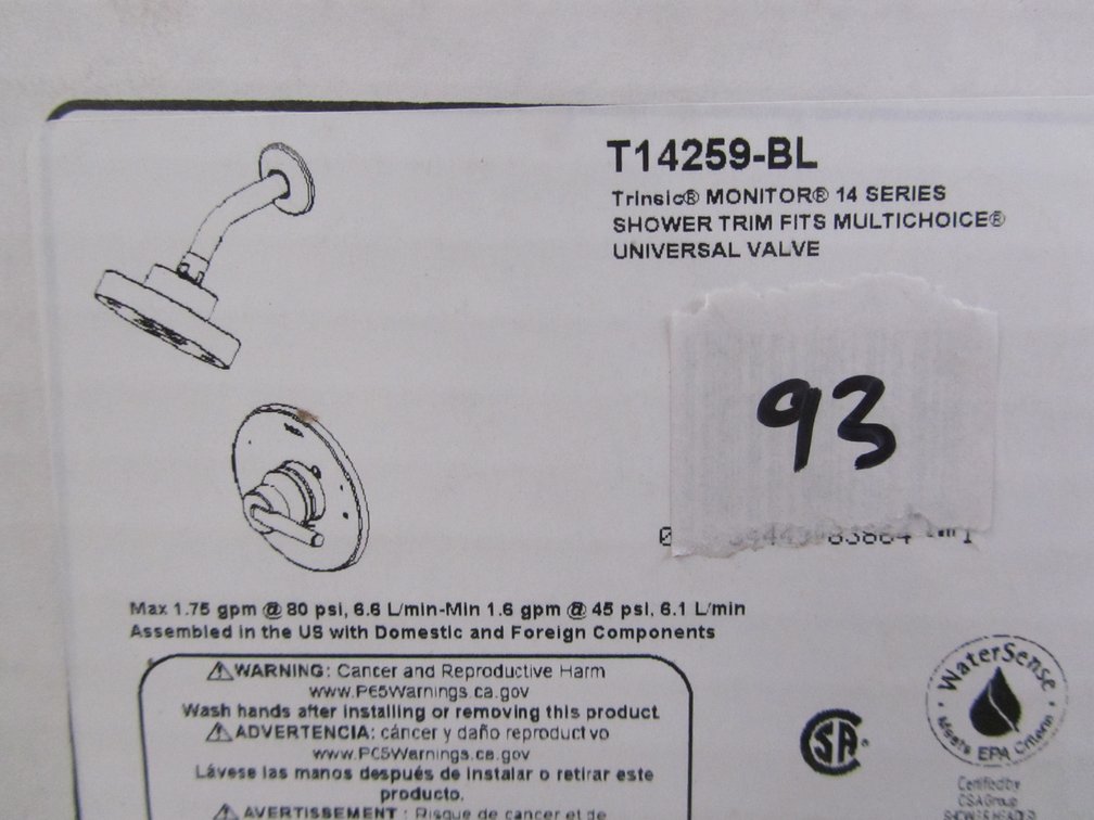 Delta Trinsic Monitor 14 Series Shower Kit