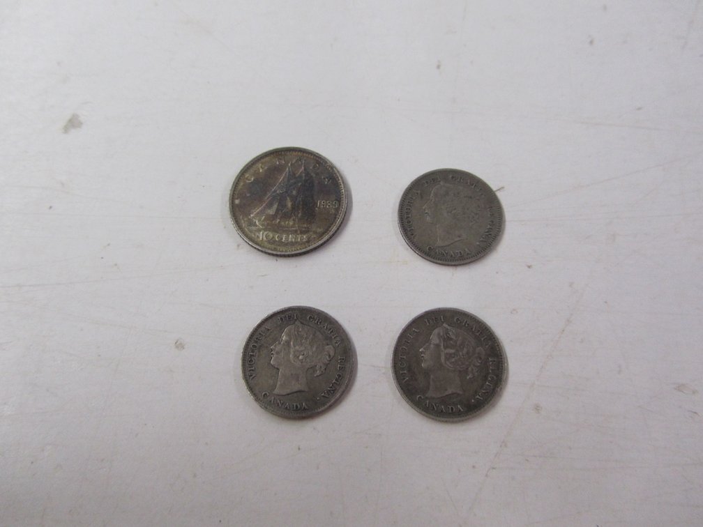 (4) Silver Canadian Coins