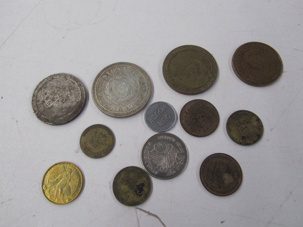 (12) Assorted Tokens