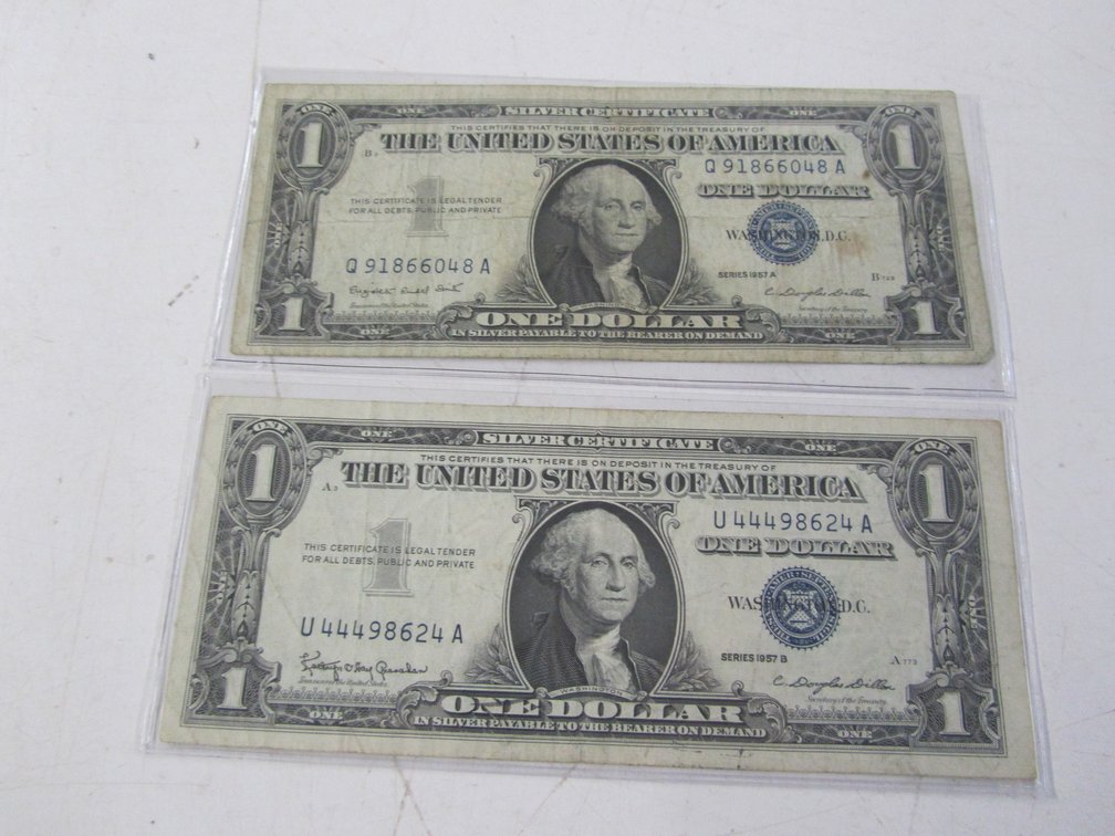 1957 Series A And Series B Silver Certificates
