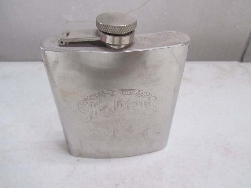 65th Annual 2005 Black Hills Rally Sturgis Stainless Steel Flask