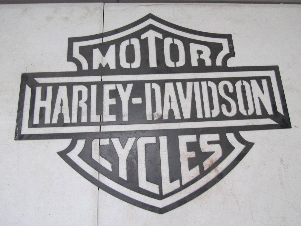 Plasma Cut Steel Harley-Davidson Sign
