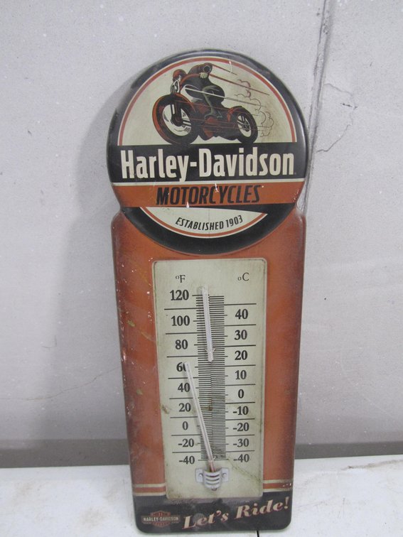 Metal Harley-Davidson Temp Gauge