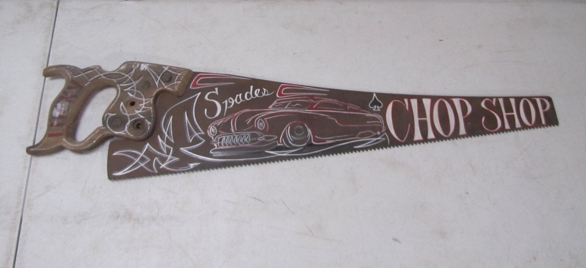 Spades Chop Shop Painted Hand Saw
