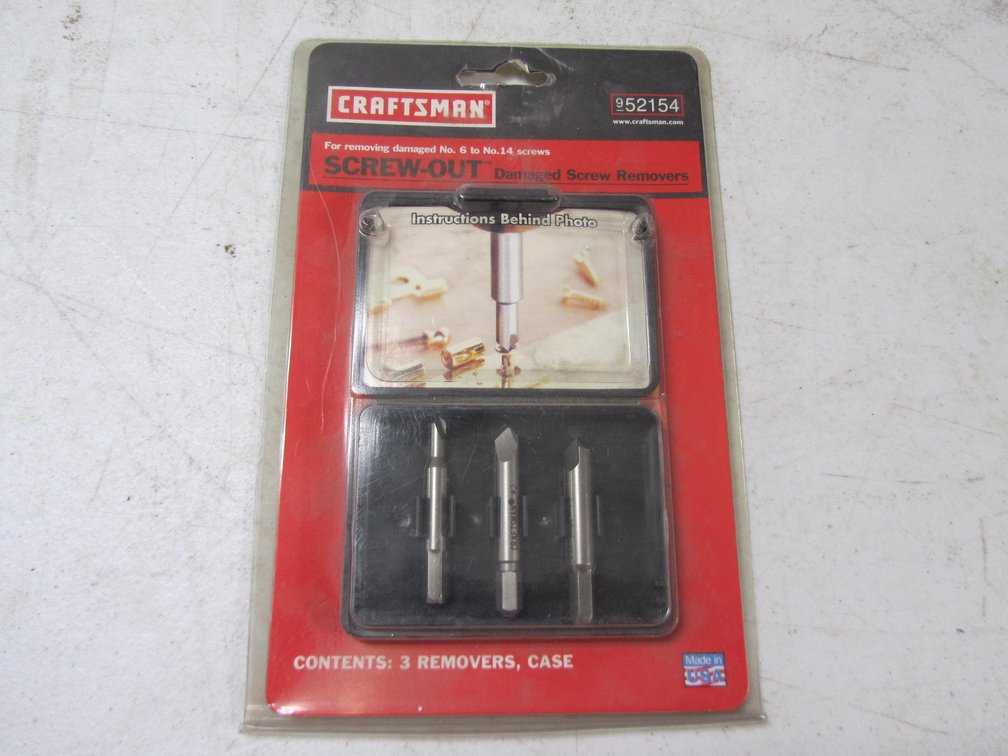 Craftsman Screw-Out Damaged Screw Remover Kit