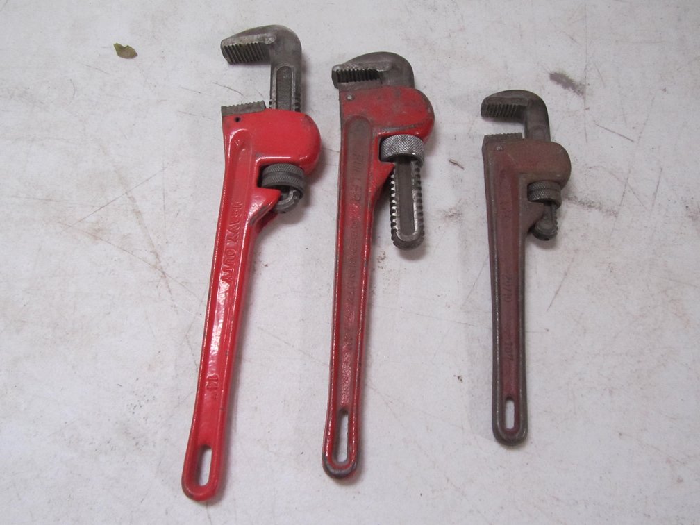 (3) Pipe Wrenches
