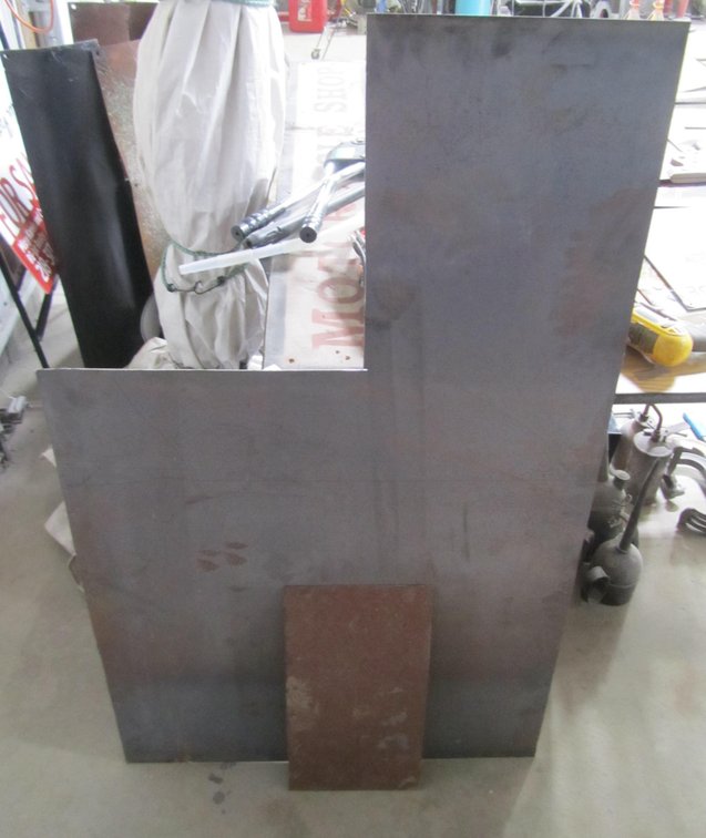(2) Scrap Steel Sheet Pieces