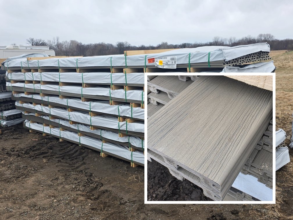 Slotted Composite Deck Boards: 20', 16' & 12' (159836)