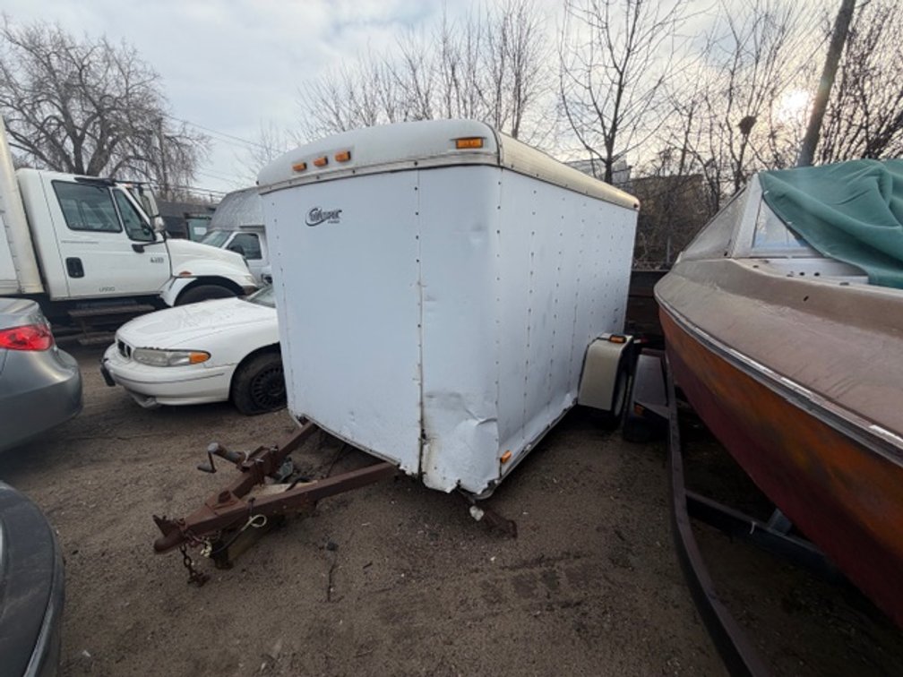 White Utility Trailer