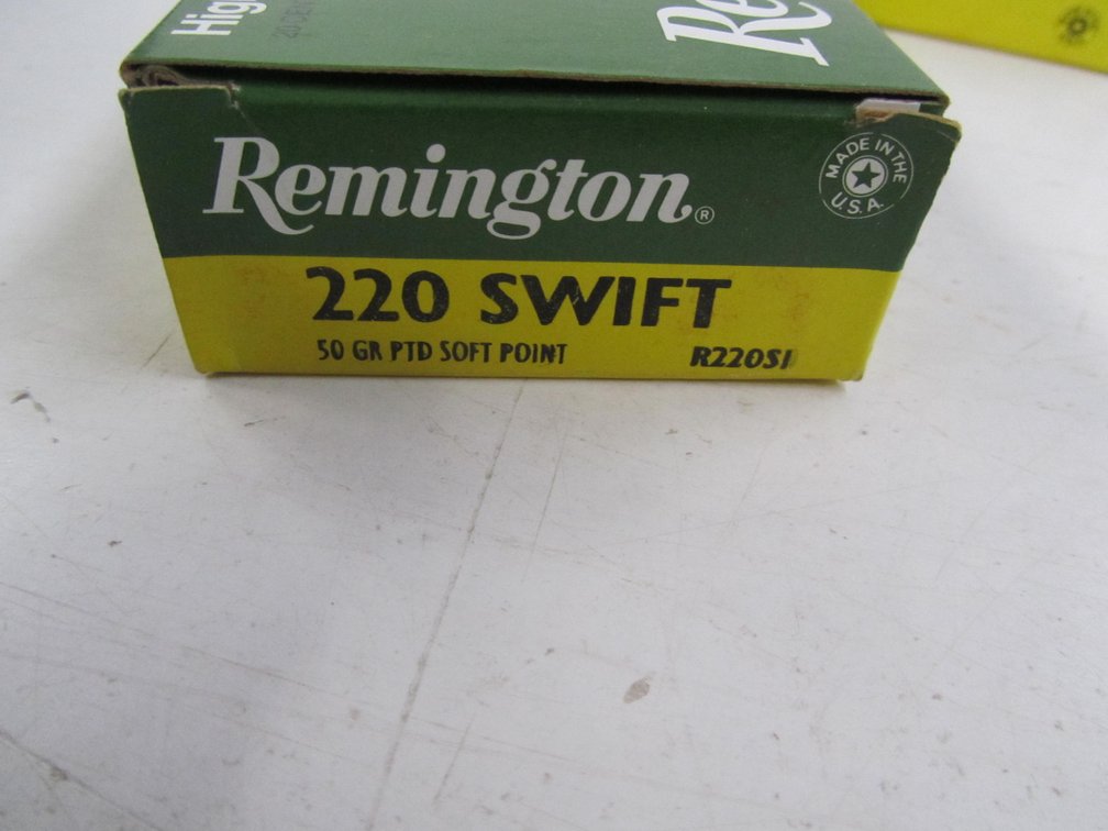 (20) .220 SWIFT Rounds