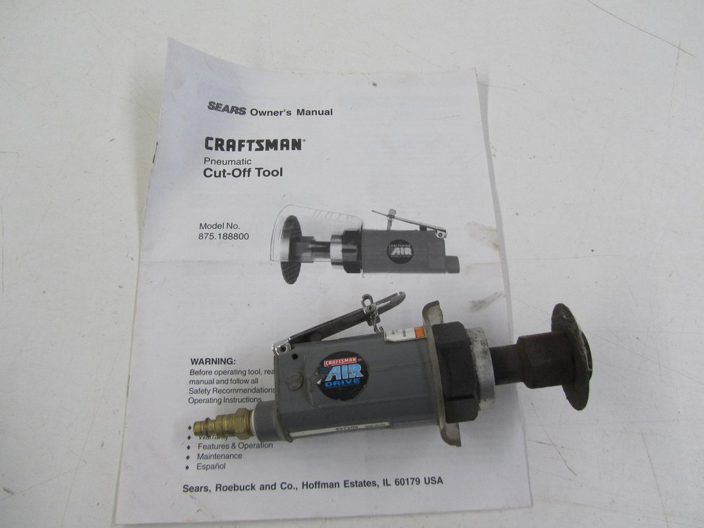 Craftsman Air Drive Pneumatic Cut-Off Tool