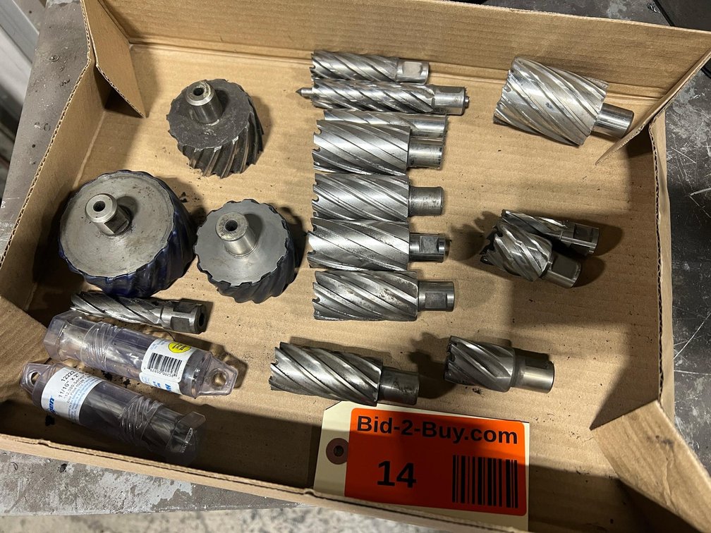 (+/- 17) Annular Cutters (Slugger Bits) some new, variety of sizes