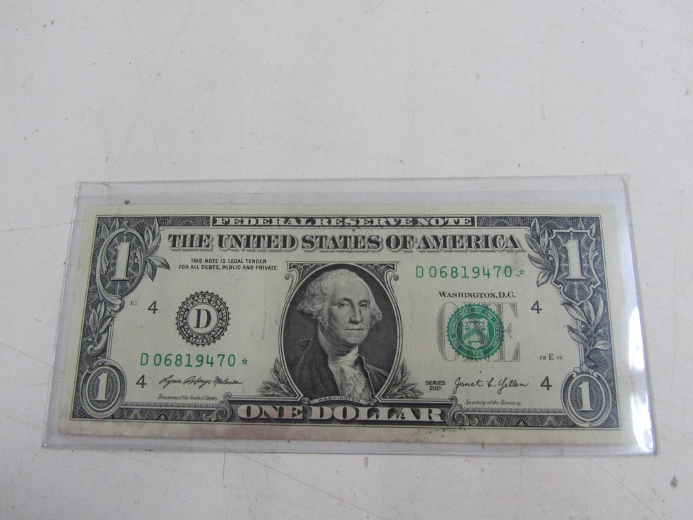 2021 One Dollar Star Bill