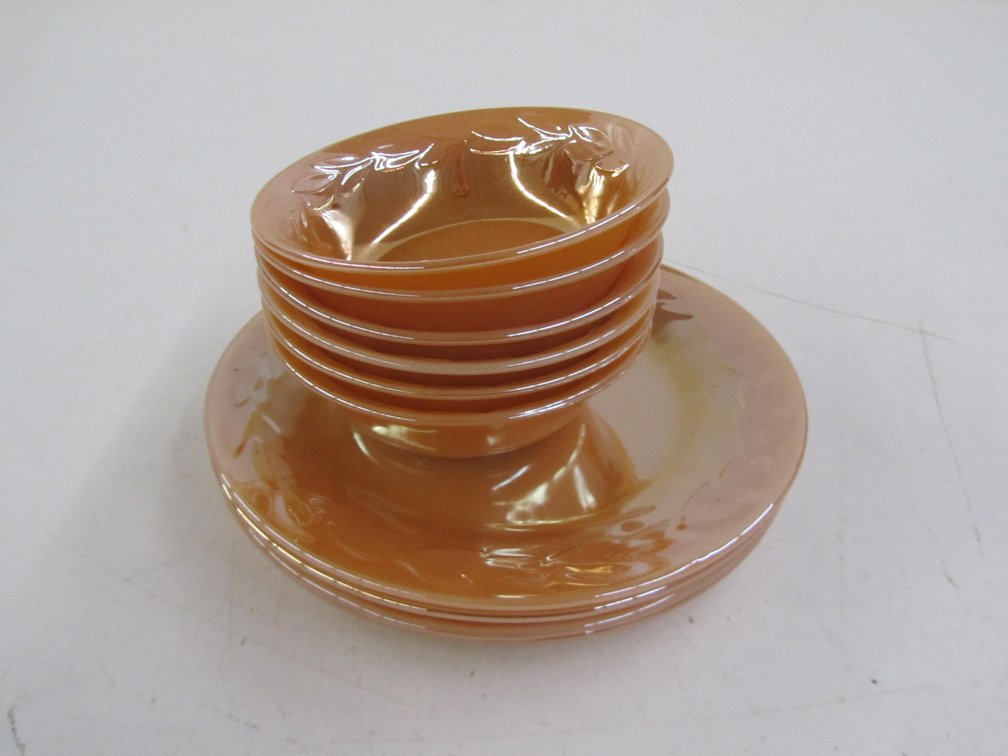 Lot Of Fire King Marigold Glass Dishes
