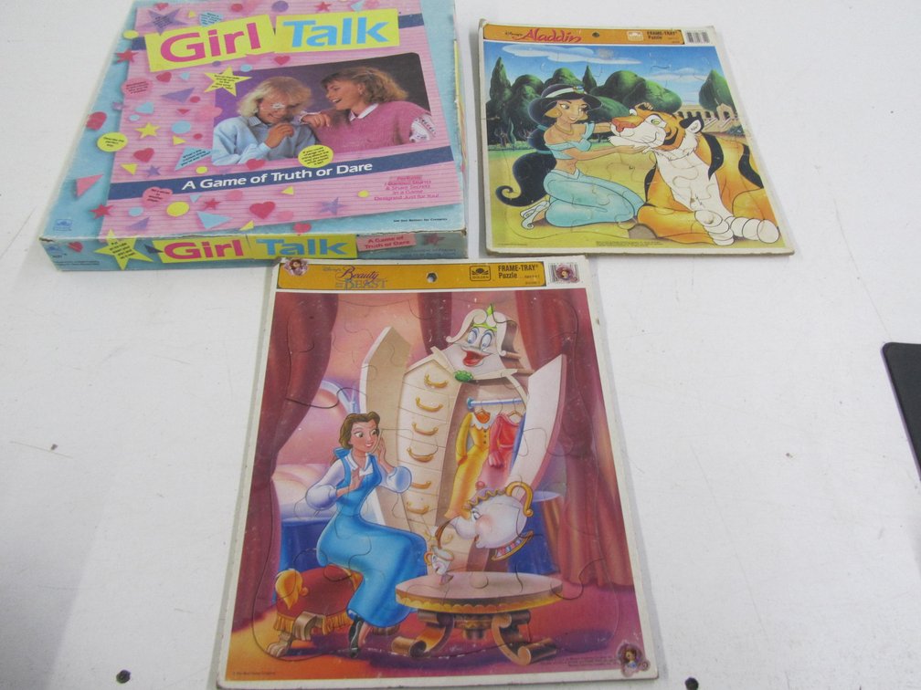 Girl Talk Board Game And (2) Puzzles