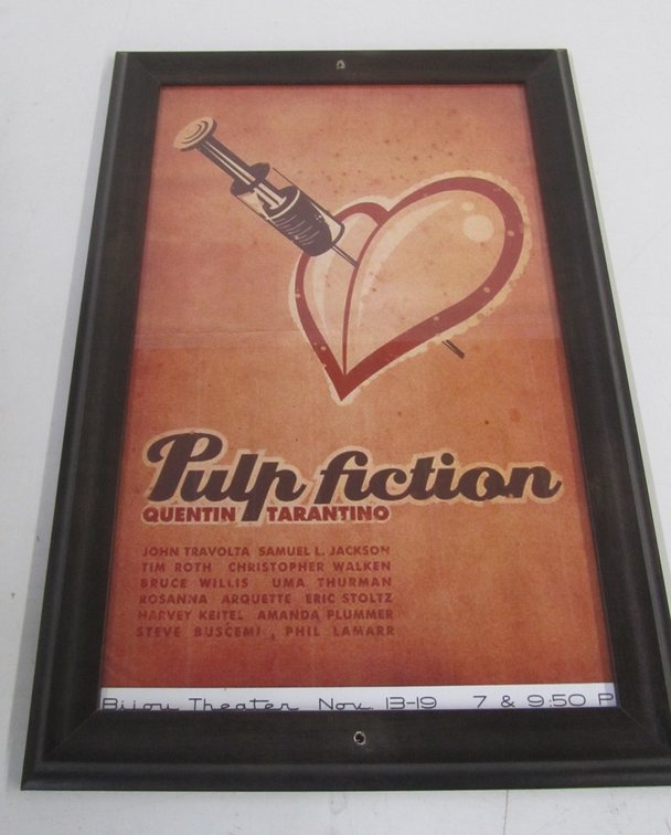 Pulp Fiction Bijou Theater Movie Poster