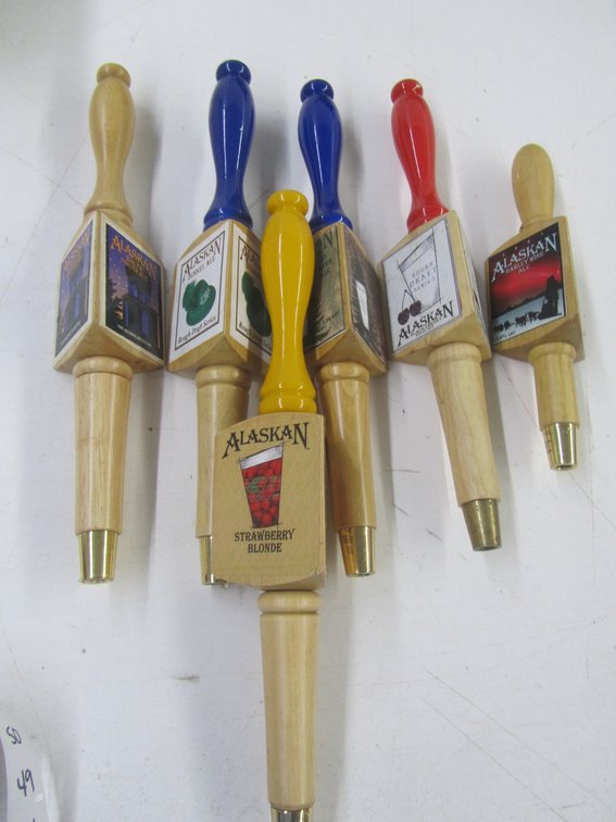 (6) Alaskan Ale Beer Taps