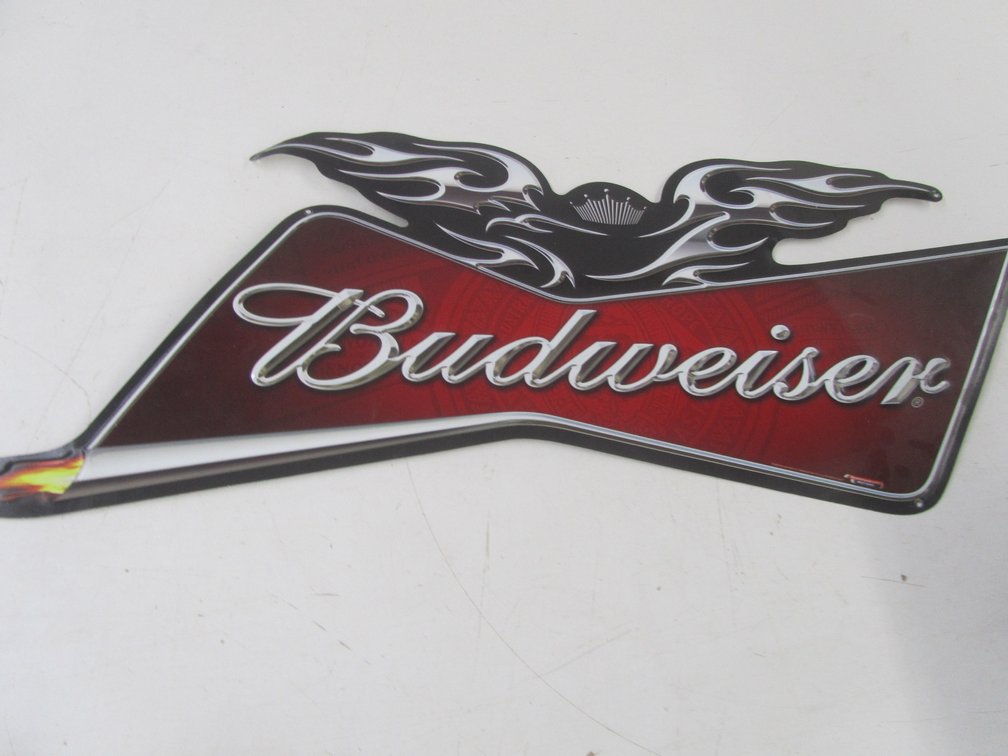 Budweiser Metal Embossed Sign