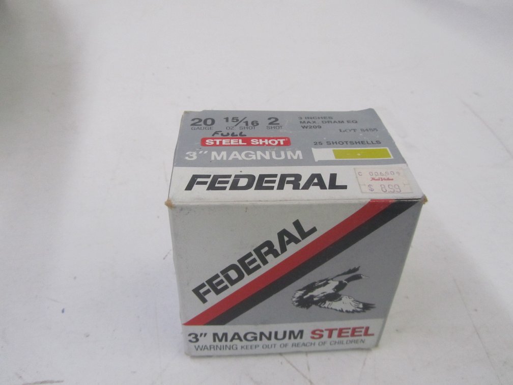 (25) 20ga 3" Steel 2-Shot Rounds