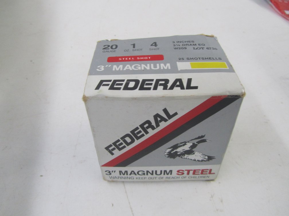 (25) 20ga 3" Magnum Steel 4-Shot Rounds