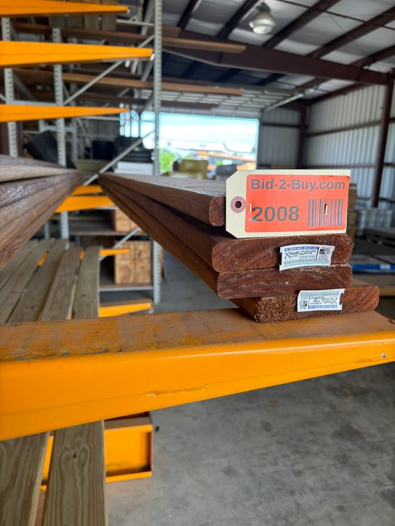 (4) 5/4" x 6 x 12' Brown Treated Decking Boards