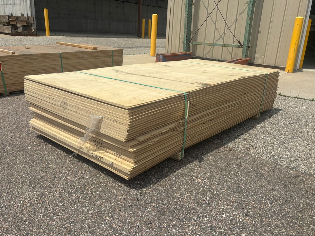 (29) 4' x 8' x 1/2" Tongue and Groove Plywood Sheets