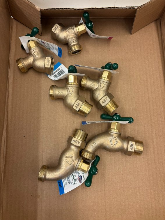 (6) 3/4" Hose Bib