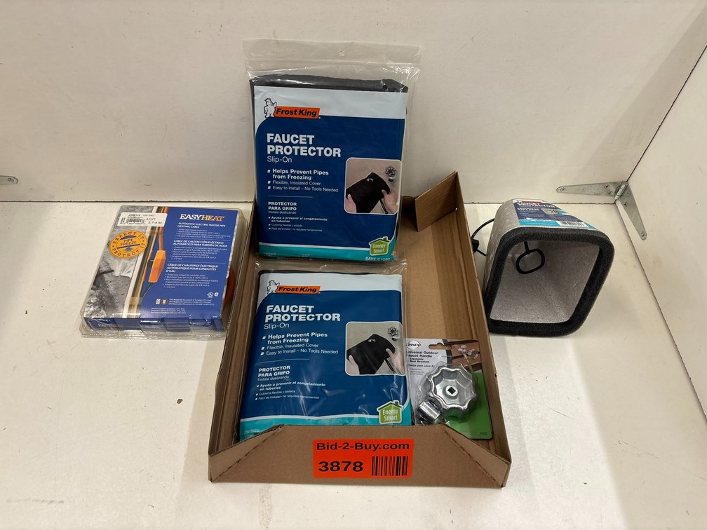 Easyheat Pipe Heating Cable, and (3) Spigot Protectors