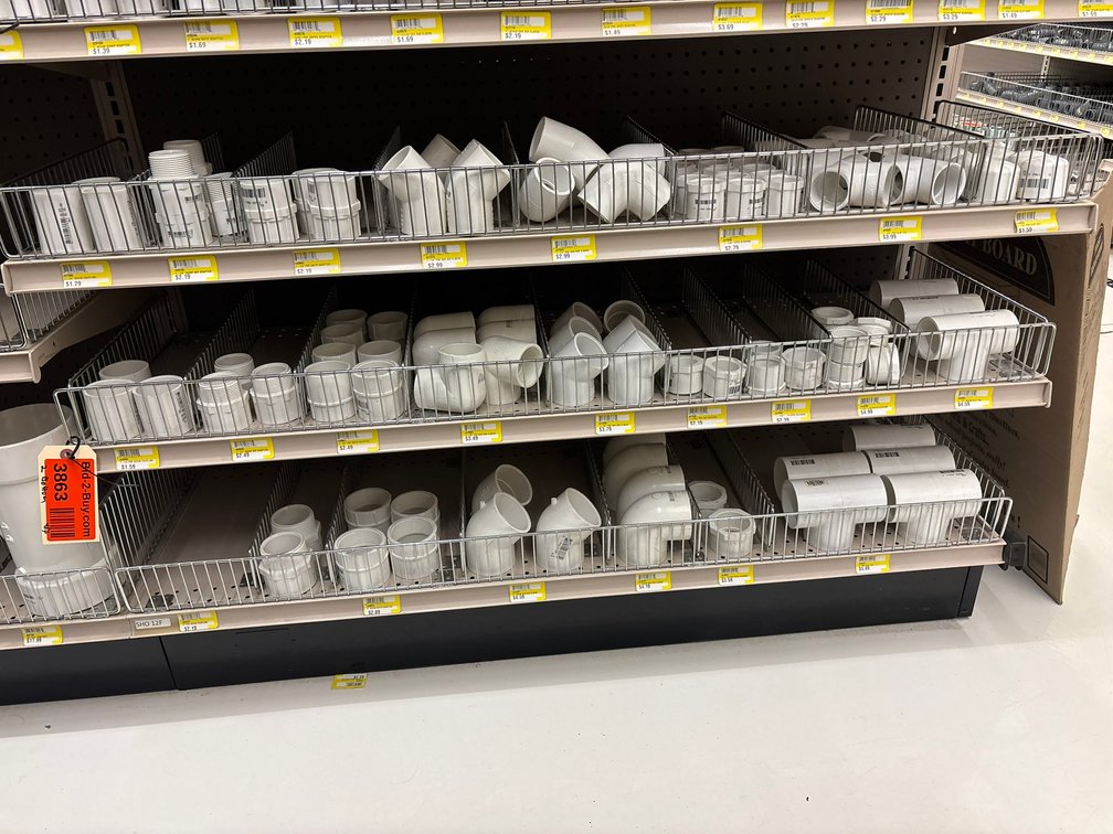 Assorted 3/4" to 1-1/4" PVC Fittings