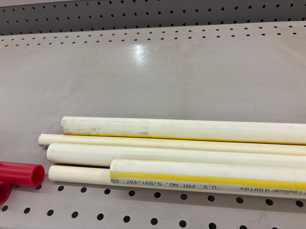 (6) 3/4" x 10' PVC Tubing