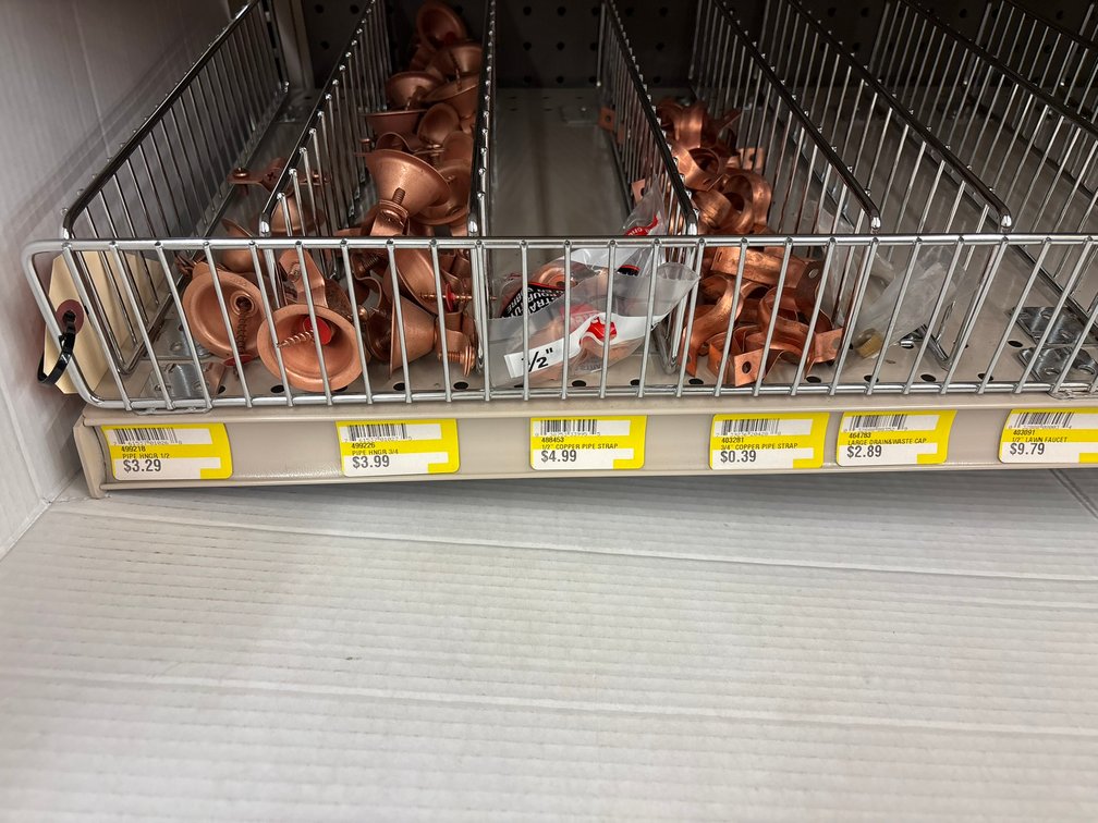 1/2" and 3/4" Copper Pipe Bell and Strap hangers